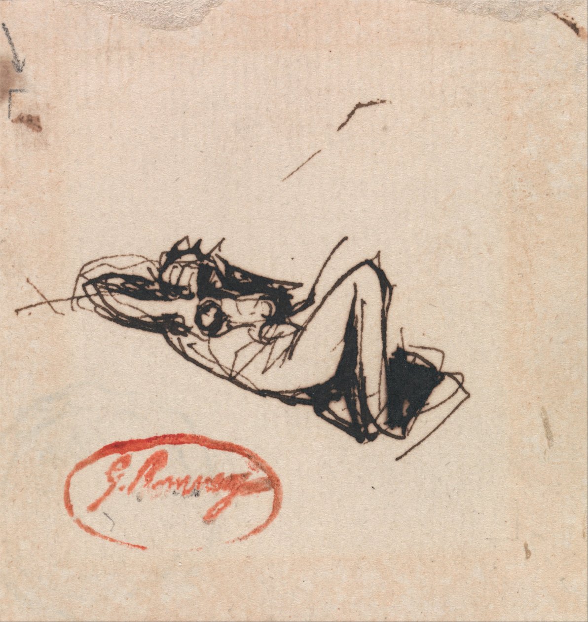 Liggende figur af George Romney