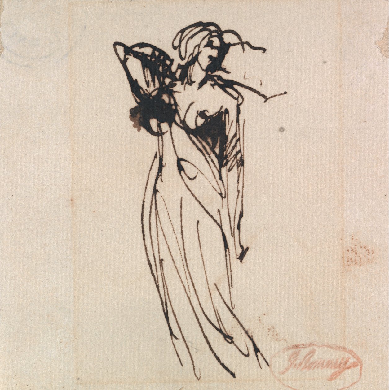 Stående kvindelig figur af George Romney