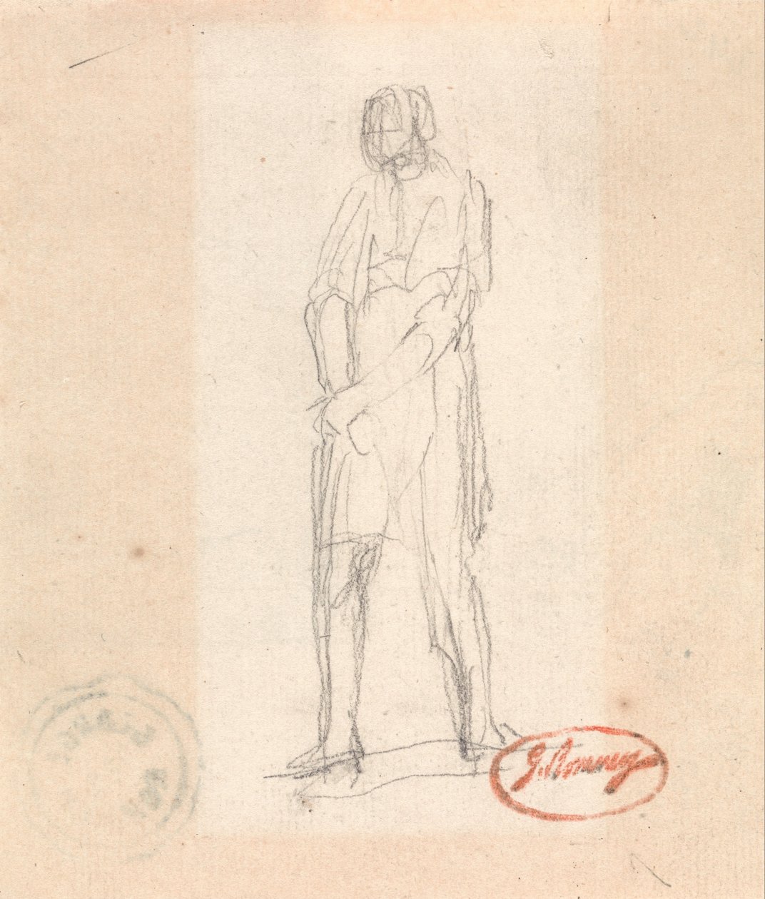 Stående figur af George Romney