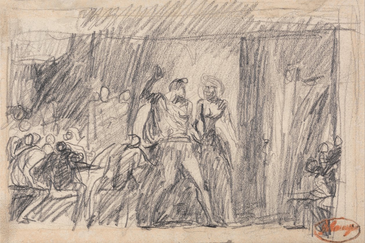 Banketscenen- Macbeth af George Romney