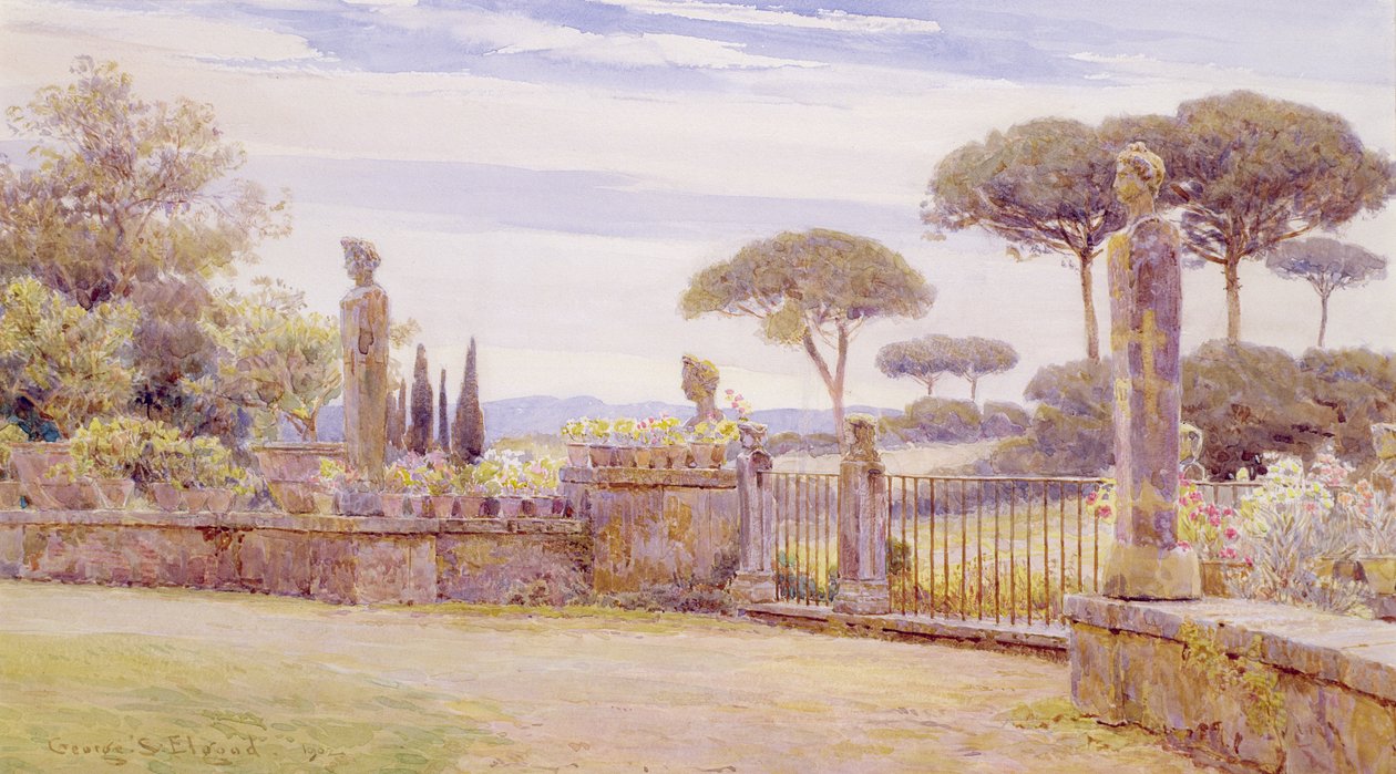 Belvedere, Villa Piatti, Rom af George Samuel Elgood
