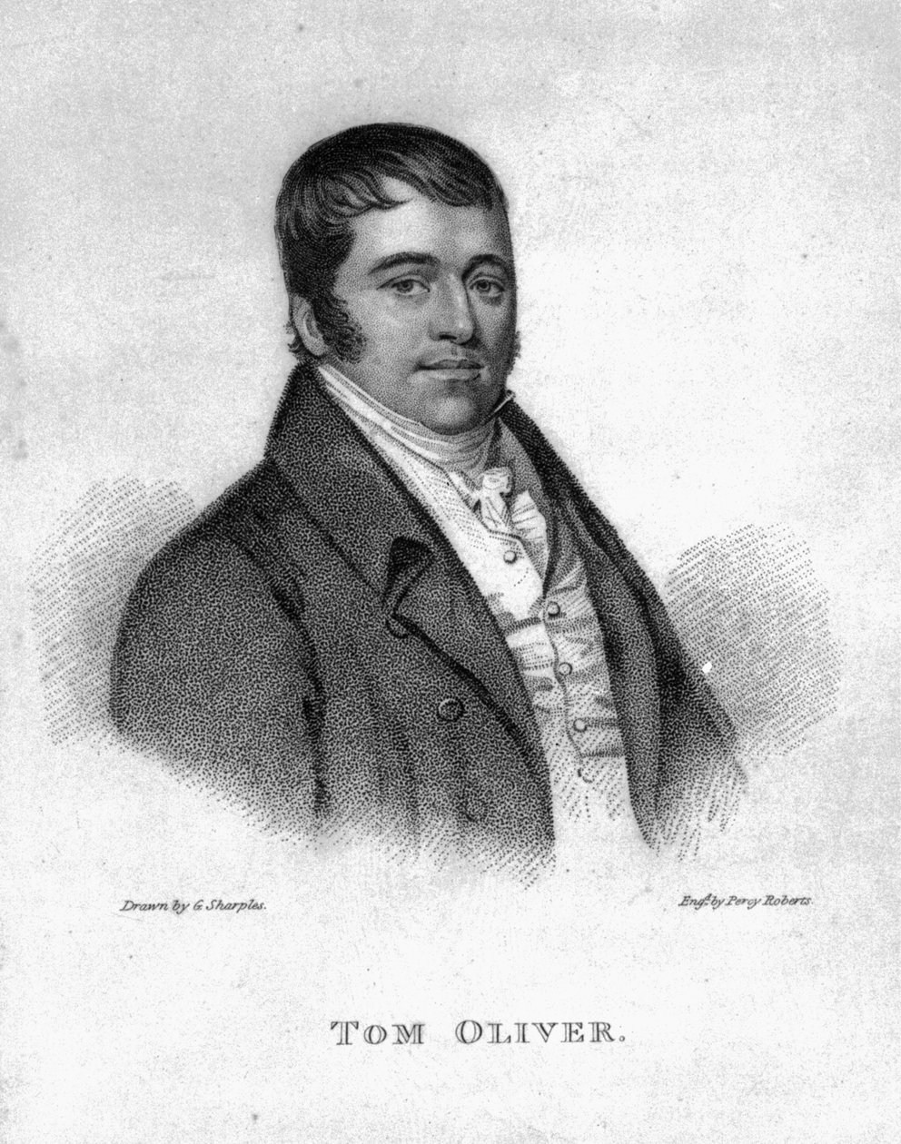 Tom Oliver, graveret af Percy Roberts af George Sharples