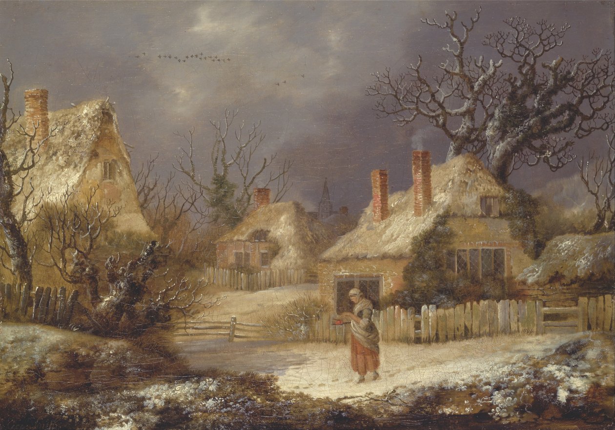 Et vinterlandskab af George Smith