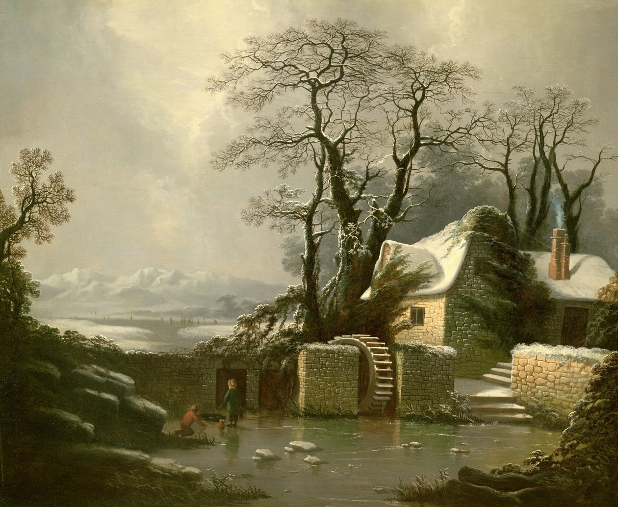 The Frozen Mill Race af George Smith