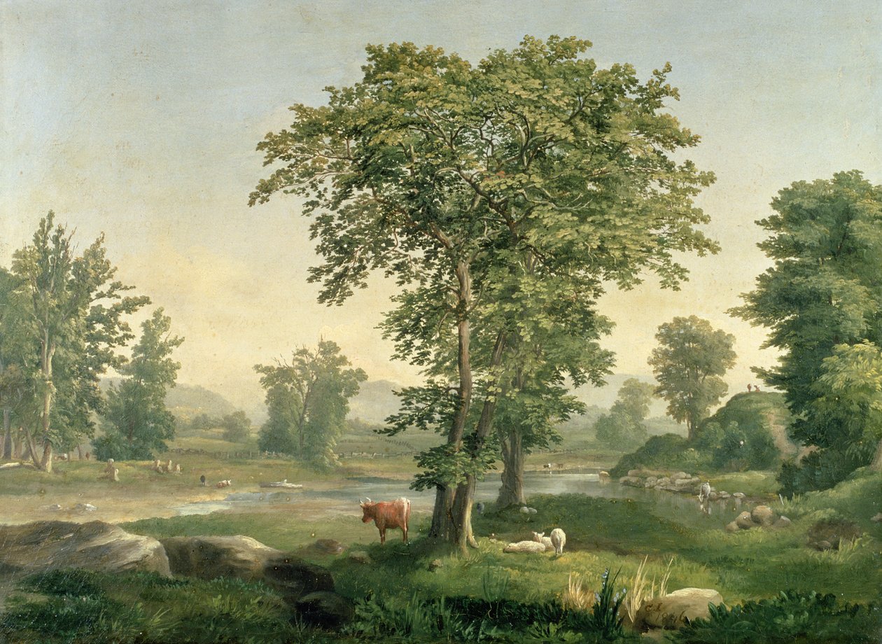 Landskab, 1846 af George Inness