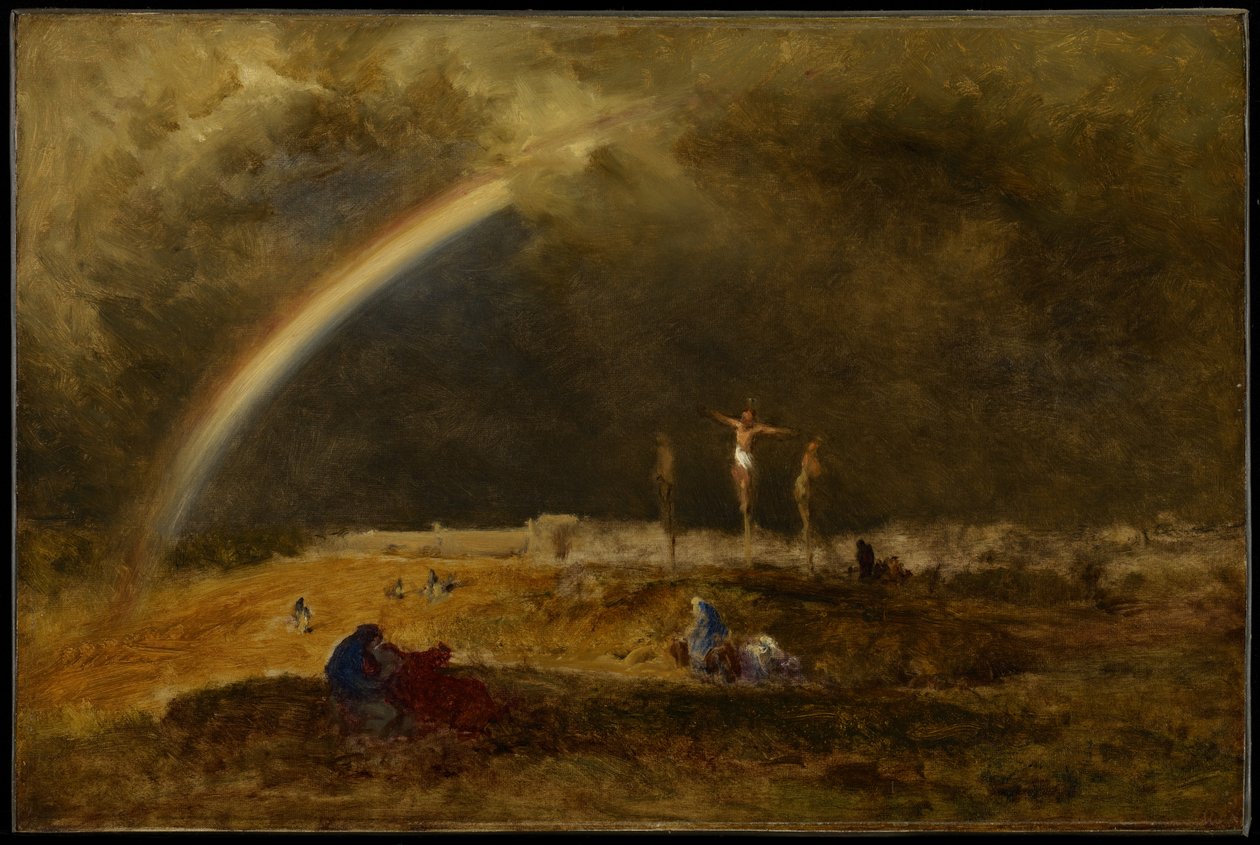 Triumfen på Golgata, ca. 1874 af George Inness