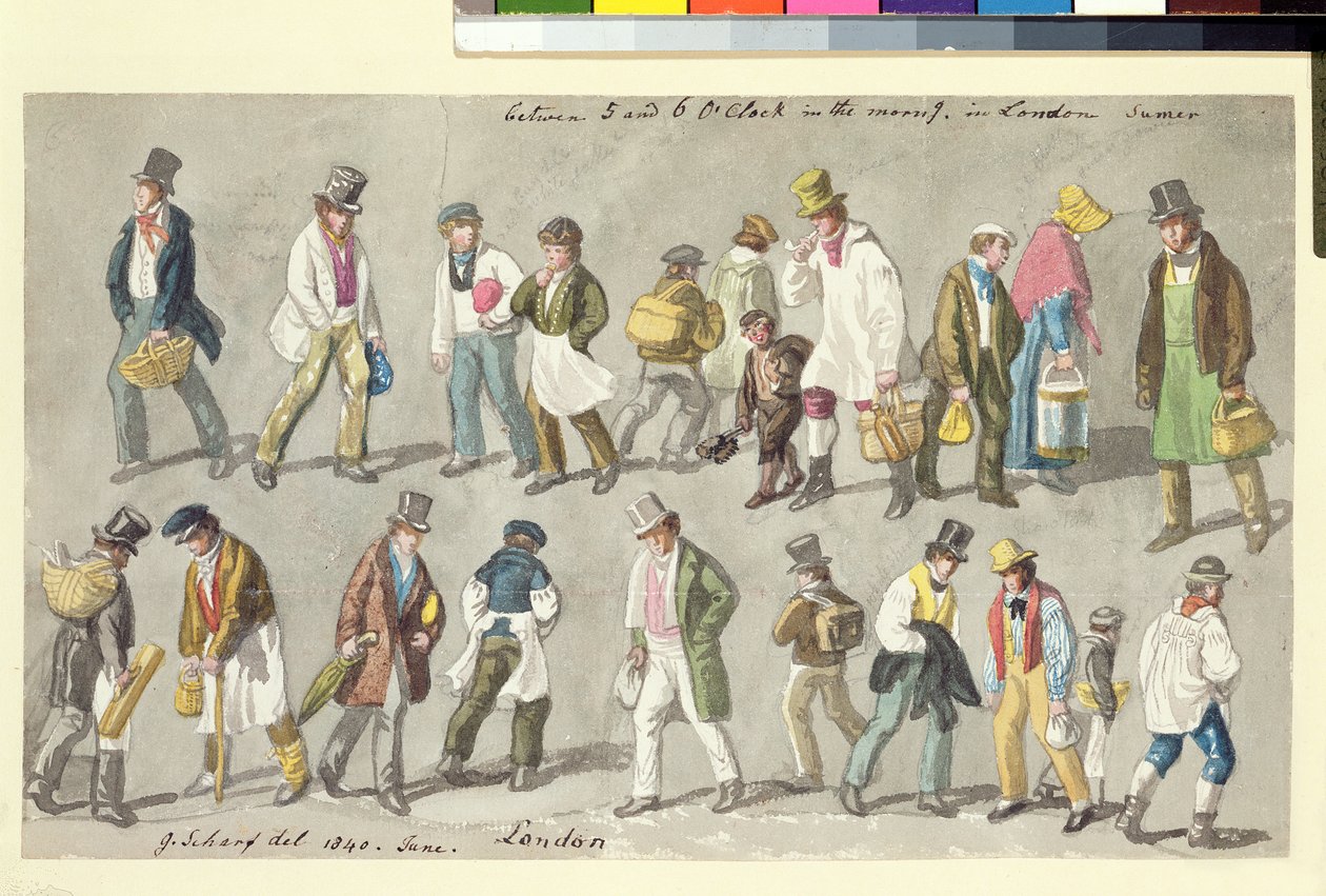 Mellem klokken 5 og 6 om morgenen, 1840 af George Snr Scharf