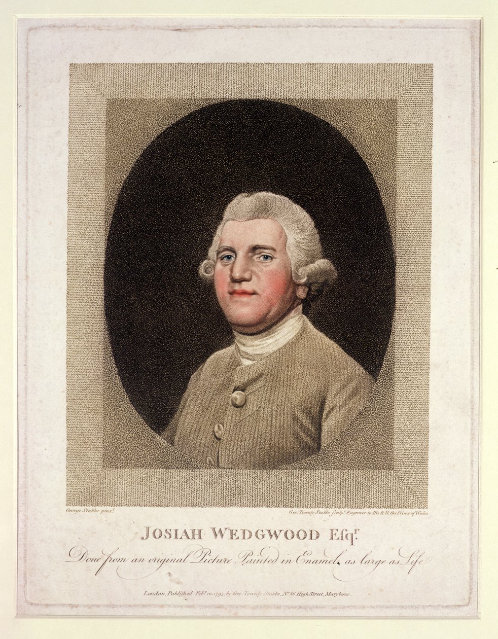 Josiah Wedgwood (1730-95), indgraveret og pub. af George Townley Stubbs (1756-1815), 1795 (stipstik) af George Stubbs