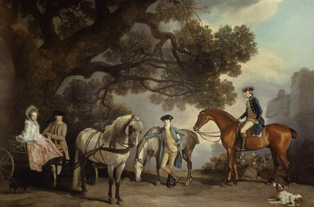 Melbourne og Milbanke familier, af George Stubbs