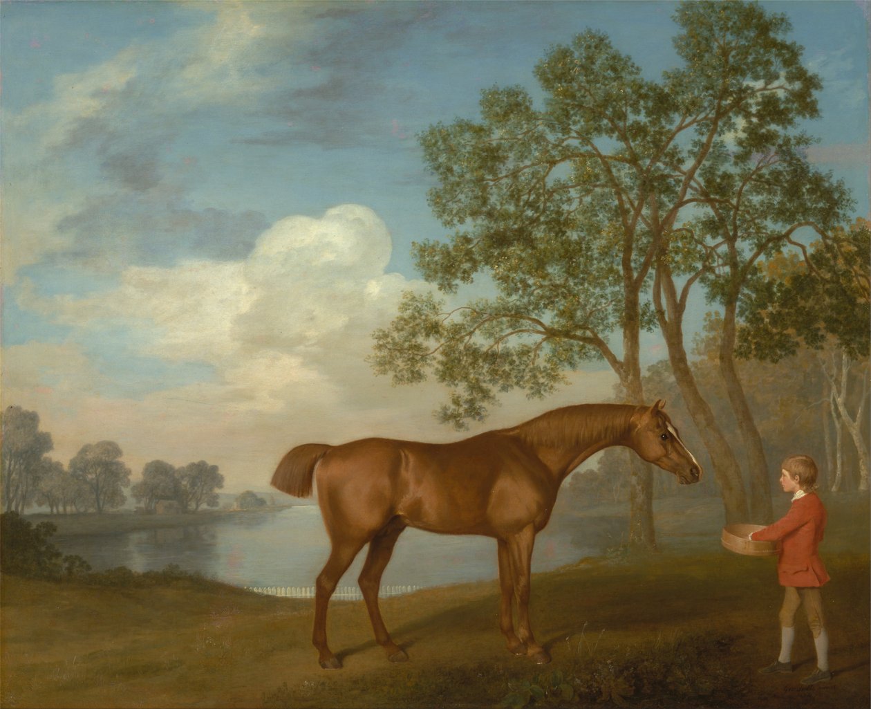 Græskar med en stabil-lad af George Stubbs