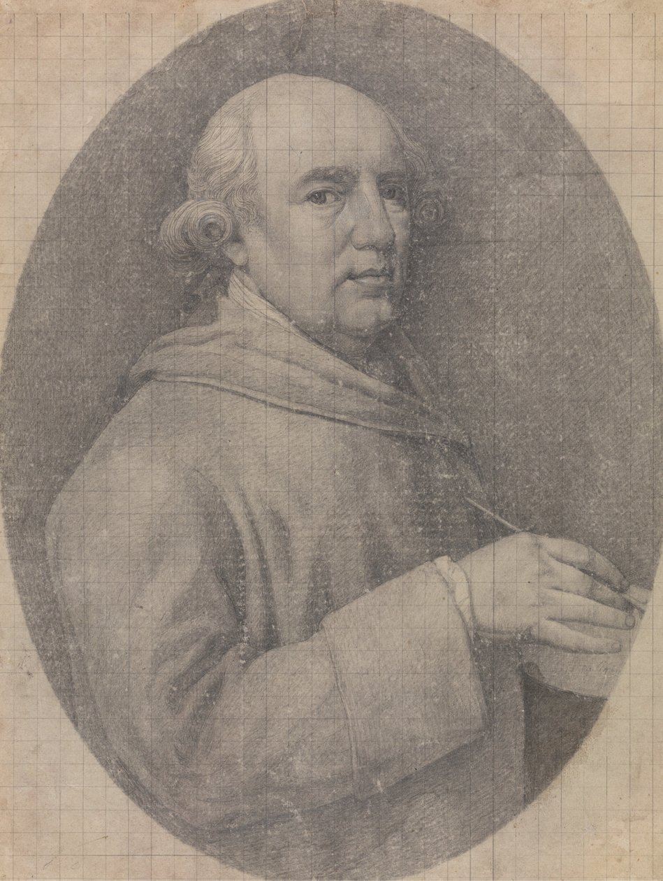 Undersøgelse for selvportrættet i emalje af George Stubbs
