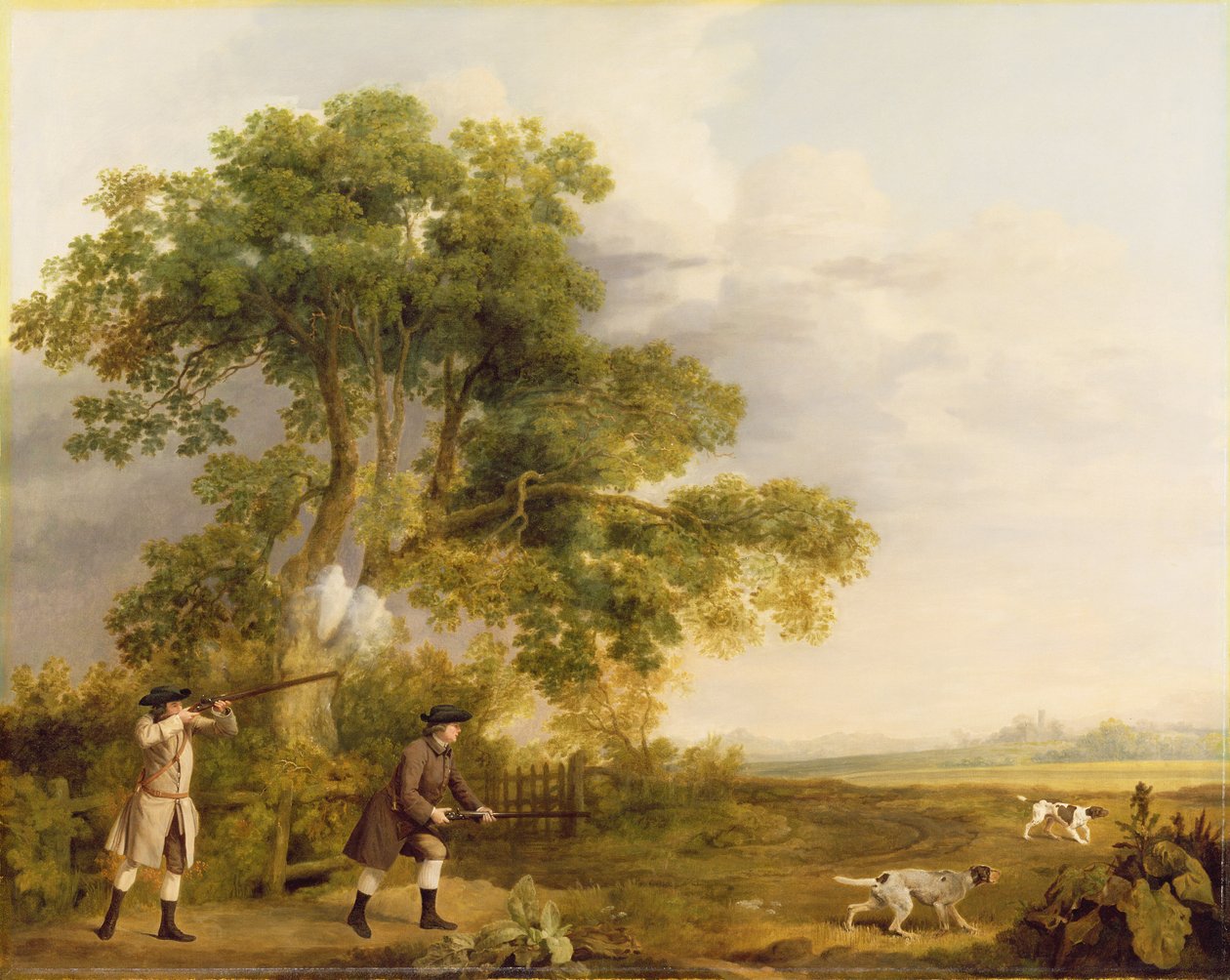 To herrer skyder af George Stubbs