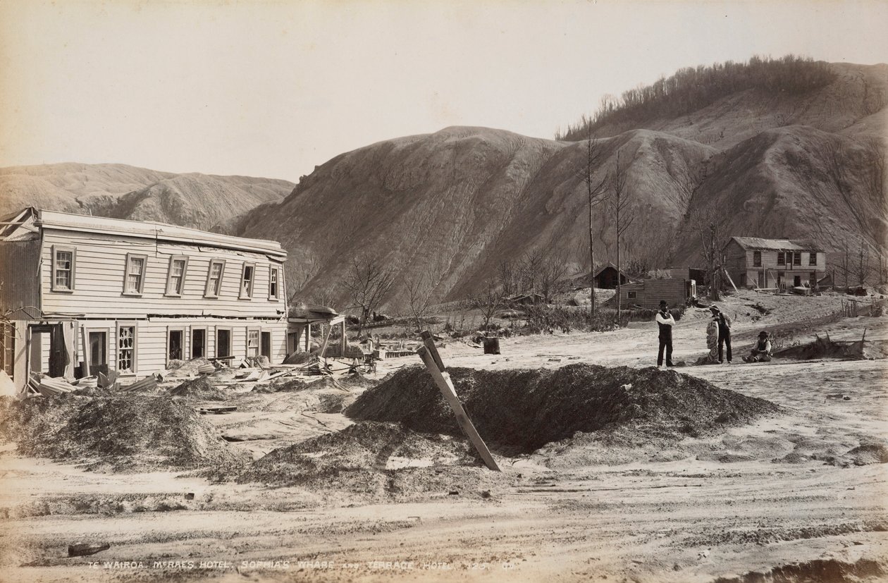 Wairoa, McRaes Hotel, Sophias House og Terrace Hotel af George Dobson Valentine