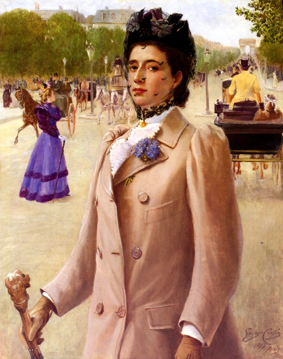 En kvinde i Paris, 1893 af George Vaughan Curtis