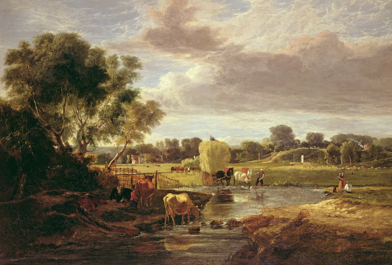 Trowse Meadows, nær Norwich, 1828 af George Vincent