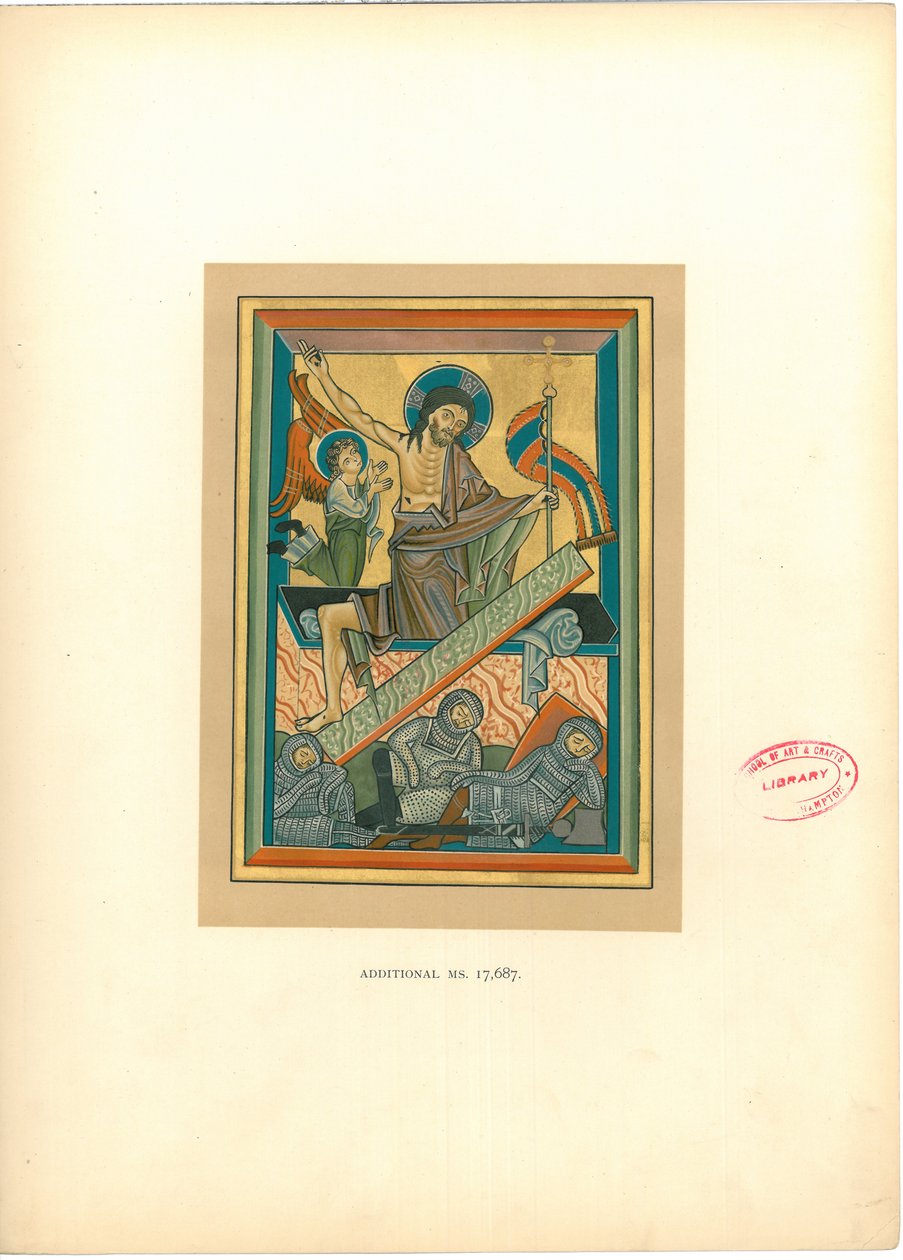 Plade fra "Illuminated Manuscripts in the British Museum: Miniaturer, borter og initialer