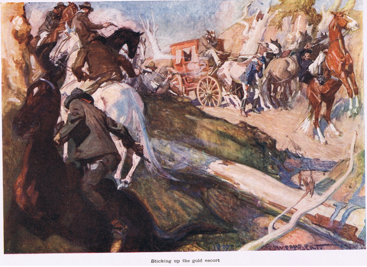 Stikker guldeskorten op af George Washington Lambert