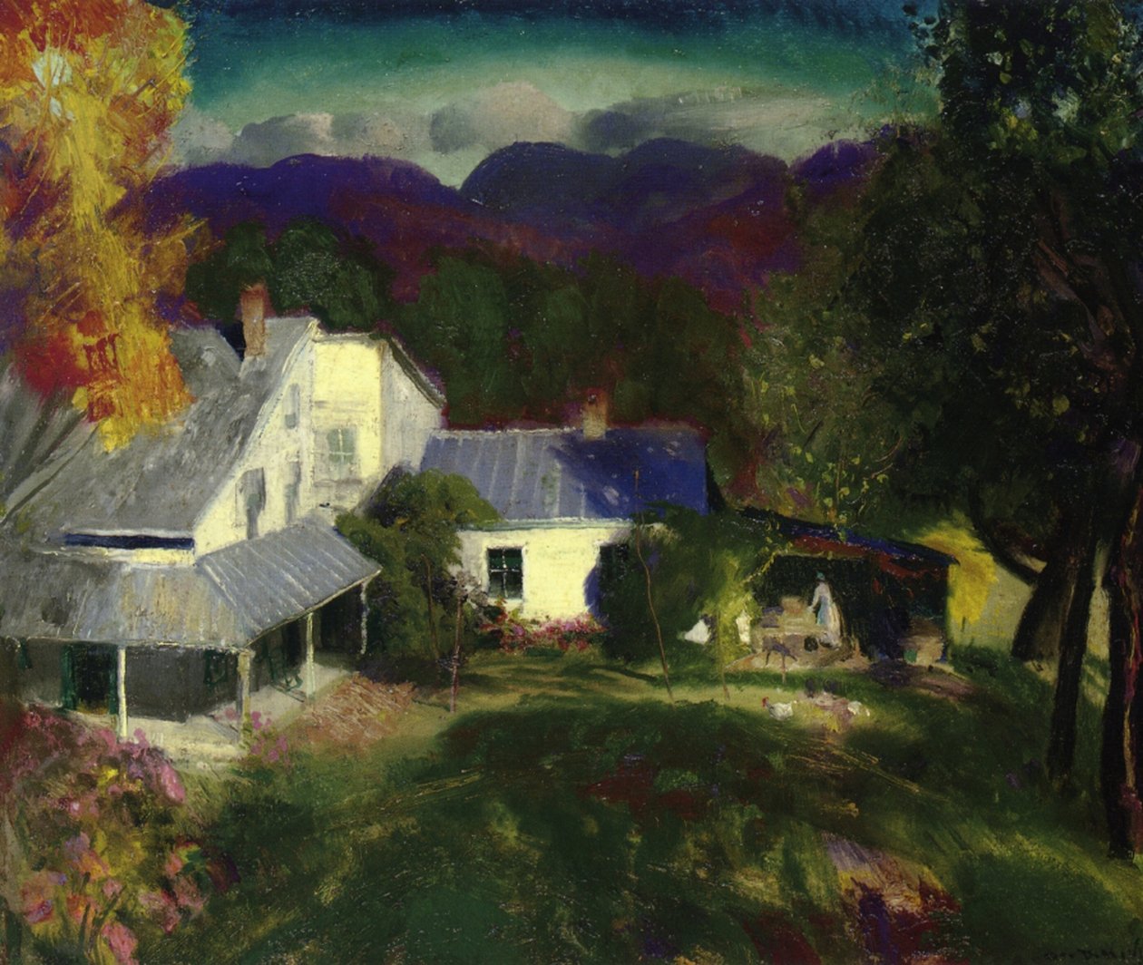 En bjerggård, 1920 af George Wesley Bellows
