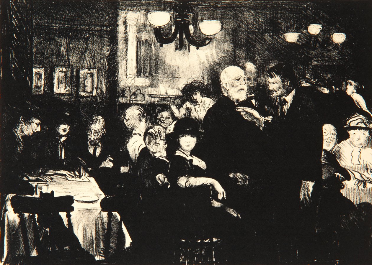 Kunstneraften, 1916 af George Wesley Bellows