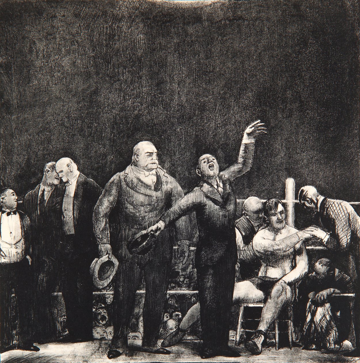 Introduktion til John L. Sullivan, 1916 af George Wesley Bellows