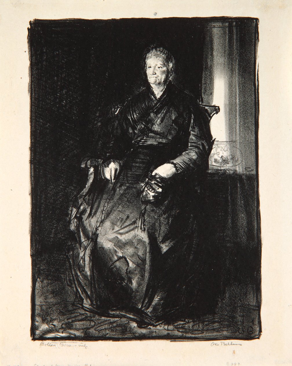 Studie af min mor, 1921 af George Wesley Bellows