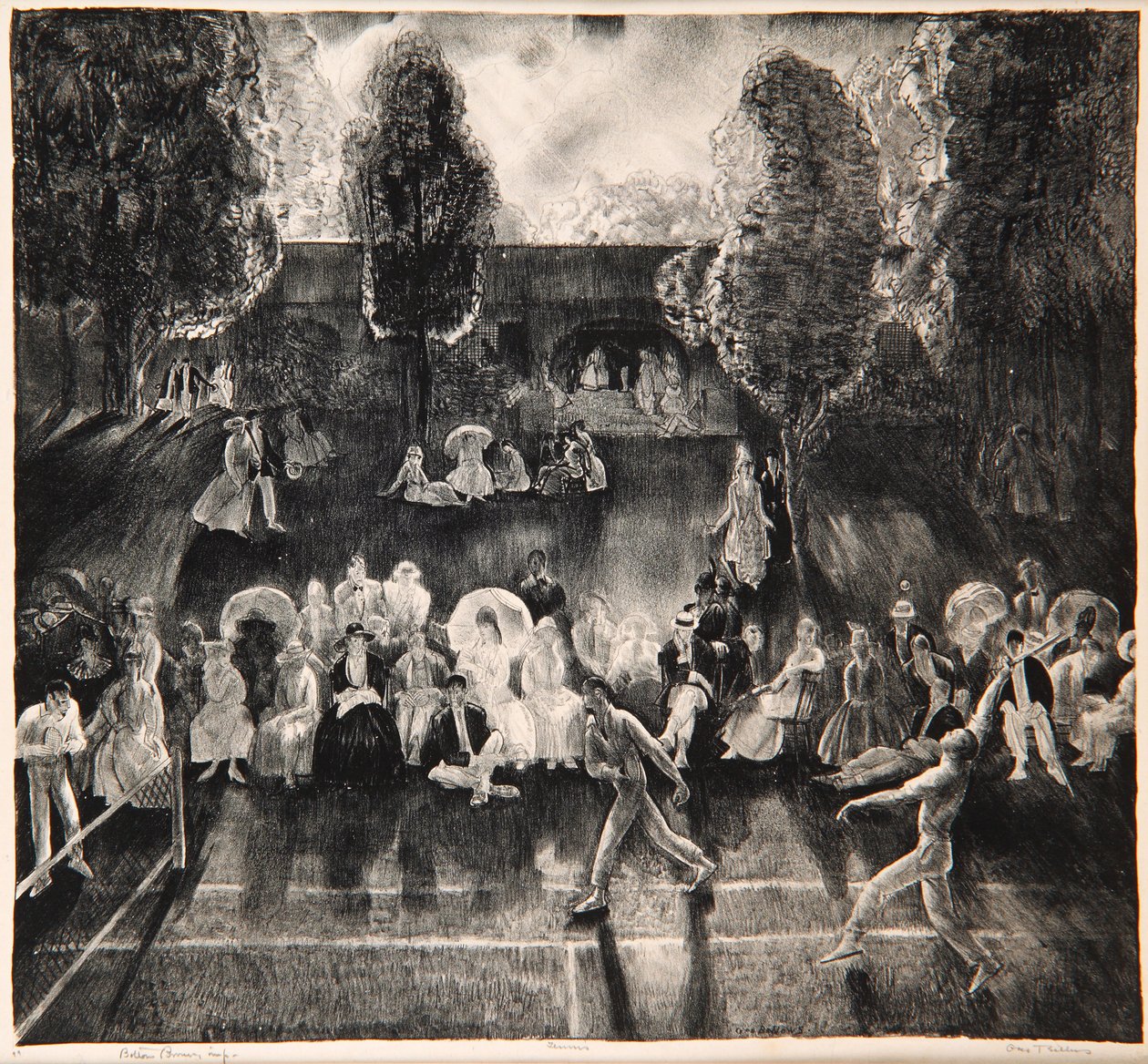 Tennis, 1920 af George Wesley Bellows