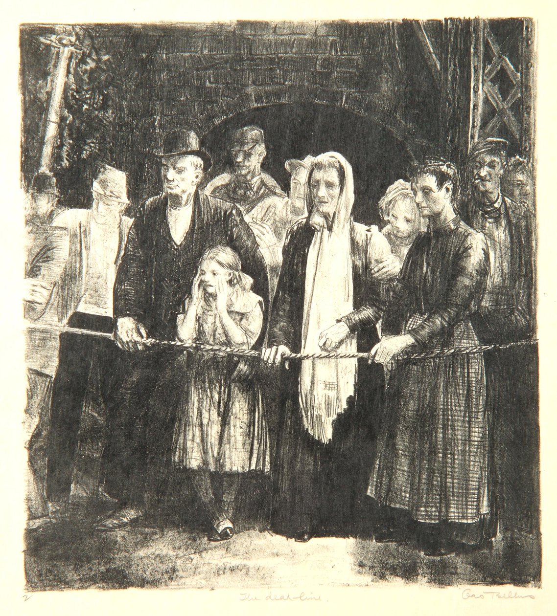 Dead-line, 1923 af George Wesley Bellows