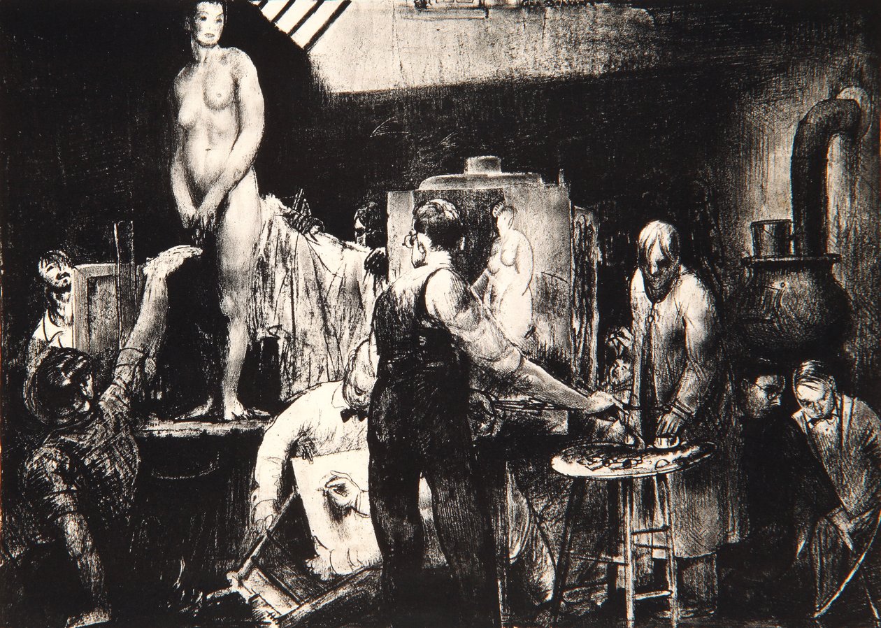 Livsklassen, 1917 af George Wesley Bellows