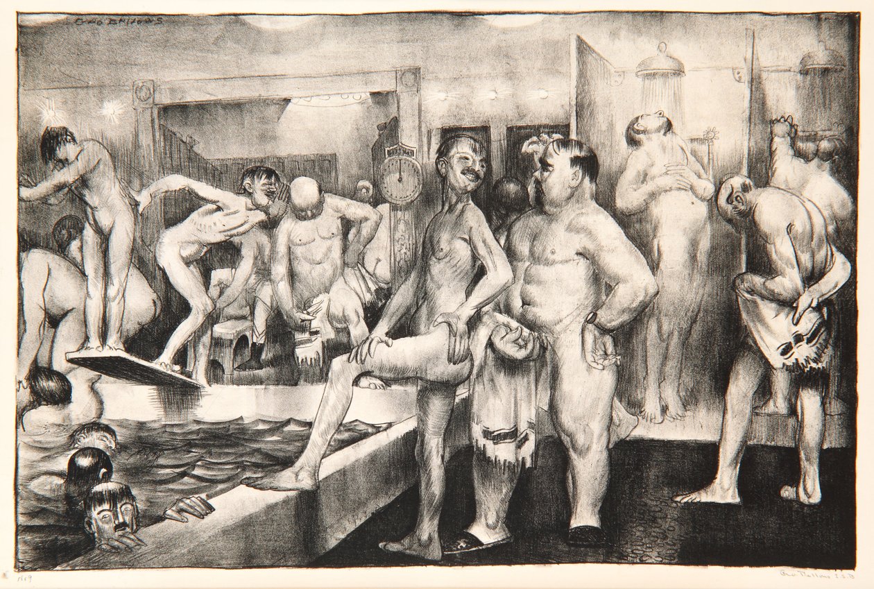 Brusebadet, 1917 af George Wesley Bellows