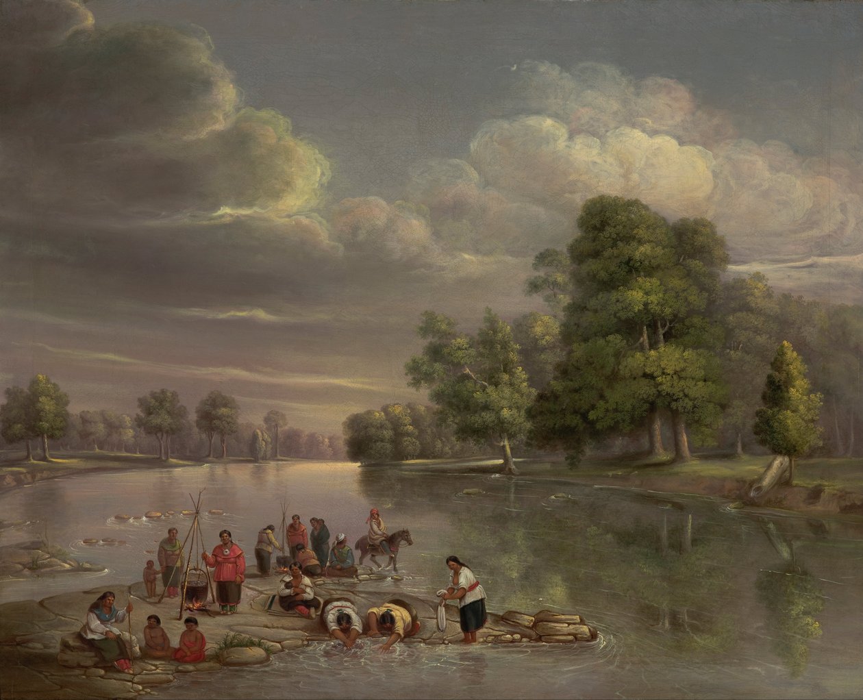 Scene på Wabash af George Winter