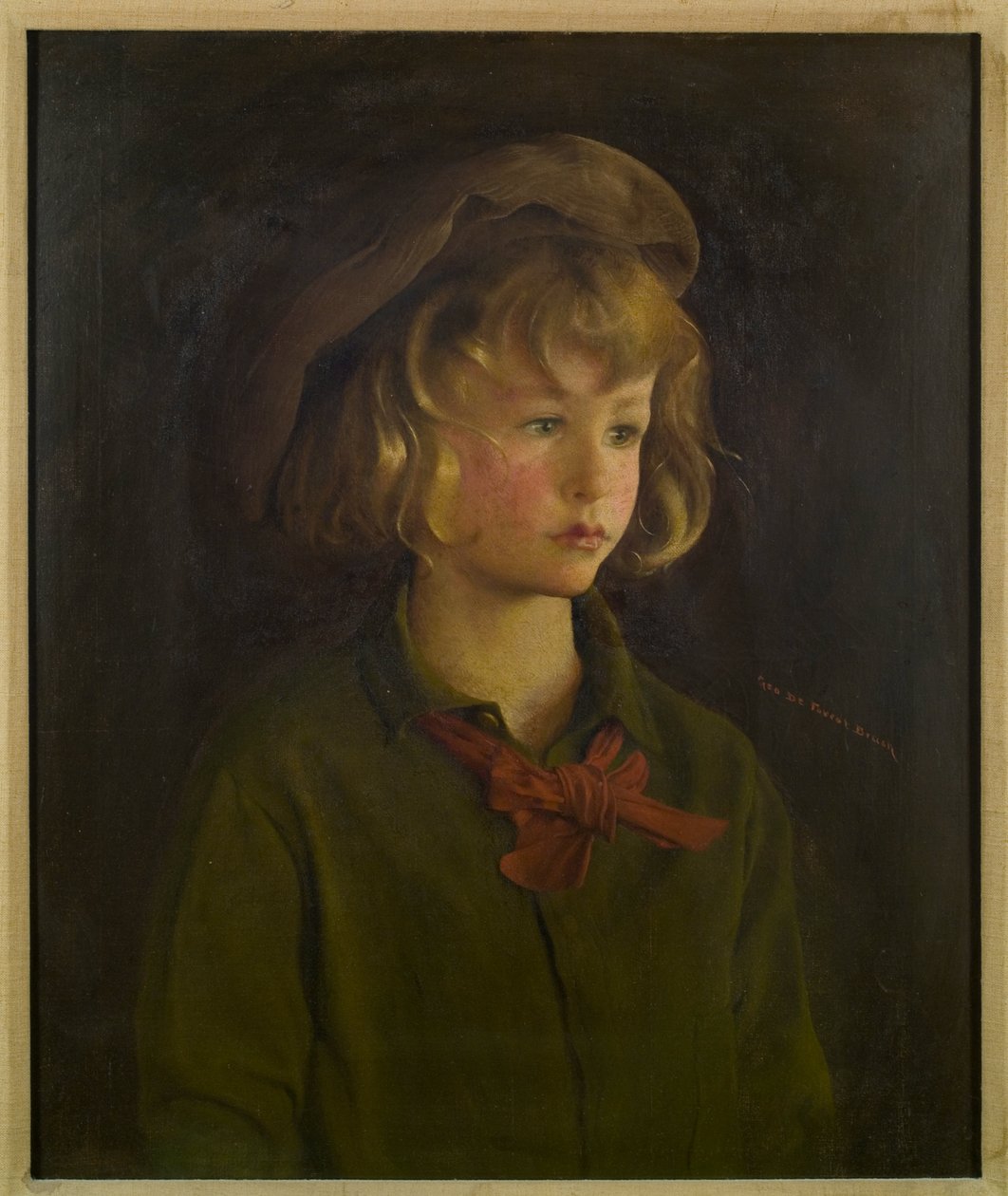 Drengens hoved af George de Forest Brush or Brusch