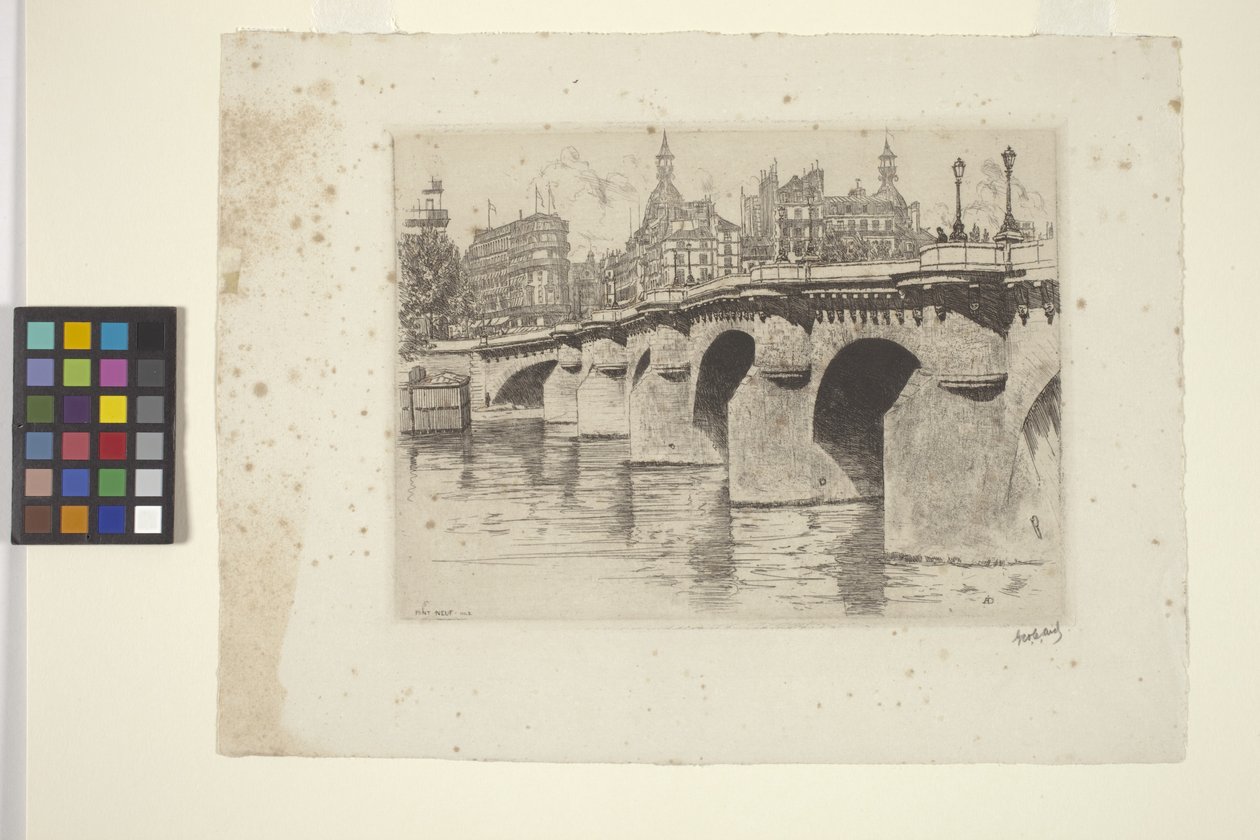 Pont Neuf, nr. 2 (blæk) af George Charles Aid
