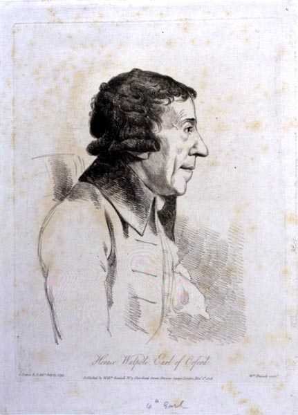 Horace Walpole, 4. jarl af Orford (1717-97), graveret af William Daniell (1769-1837) af George (after) Dance