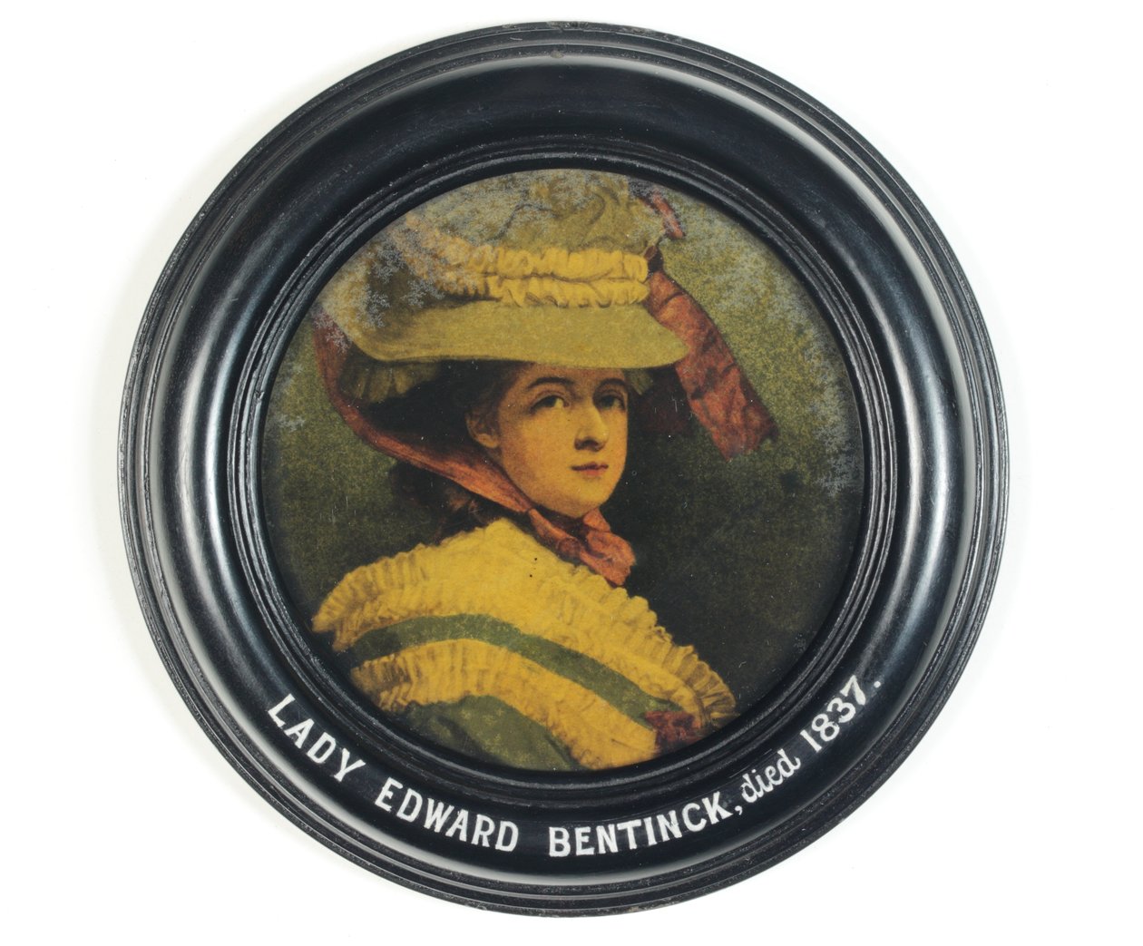 Elizabeth Cumberland, Lady Edward Bentinck (farve litho) af George (after) Romney