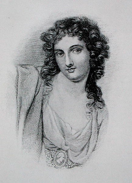 Lady Hamilton (ca. 1765-1815) (gravering) af George (after) Romney