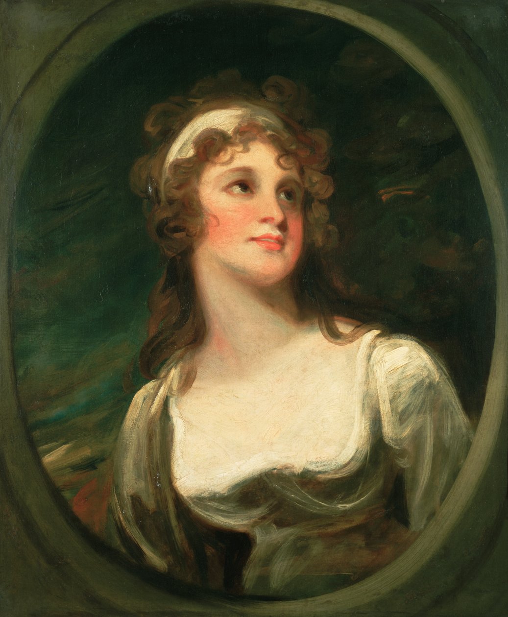 Mrs Ann Pitt ca. 1788 (olie på lærred) af George (attr.to) Romney