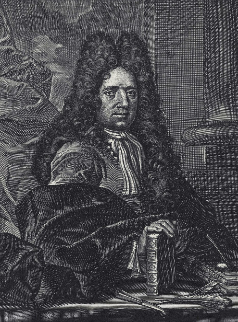 Portræt af George Shelley Engelsk kalligraf fra det 18. århundrede gravering af George Bickham. af George (c.1706–71) Bickham