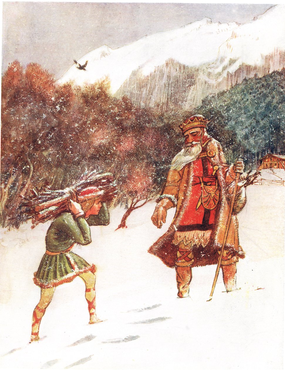 Good King Wenceslas, illustration fra 