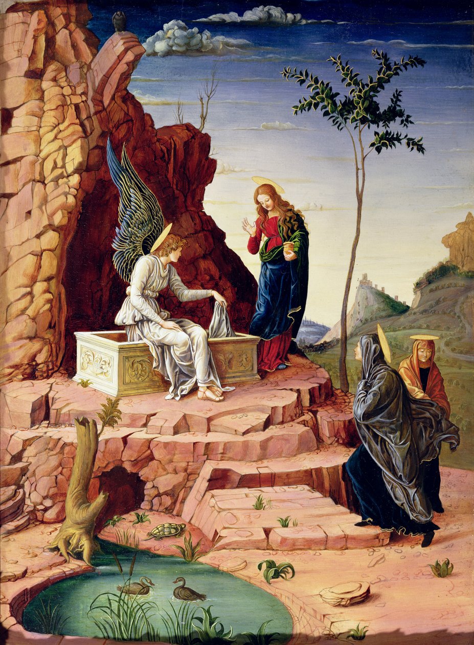 De hellige kvinder ved Kristi grav, efter Mantegna, 1869 af George, 9th Earl of Carlisle Howard
