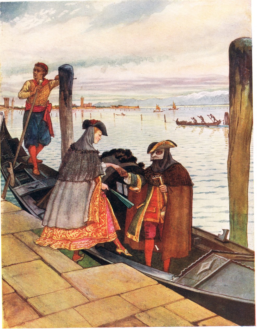 La Biondina i Gondoletta, illustration fra 