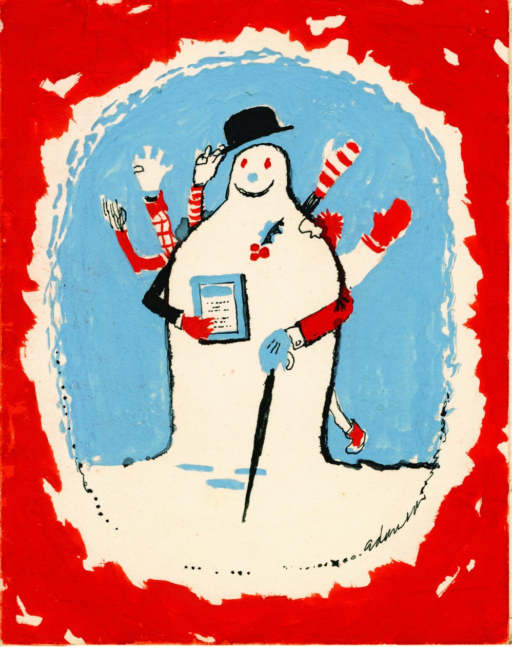 Snemand med mange arme, 1970