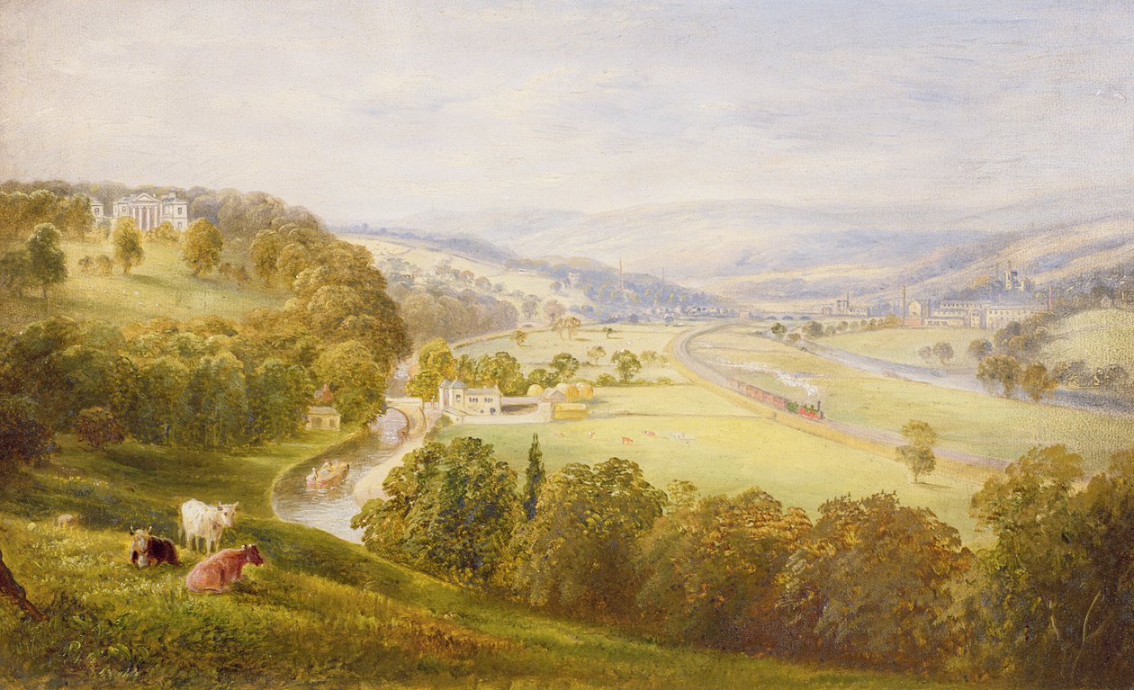 Valley of the Aire, Armley Pastures og Kirkstall af George Alexander