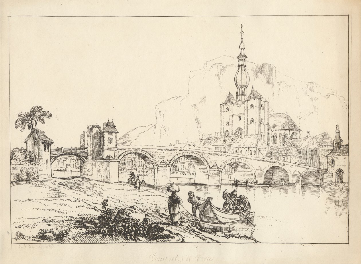 Dinant, nr. 1: Sydvestudsigt af George Arnald