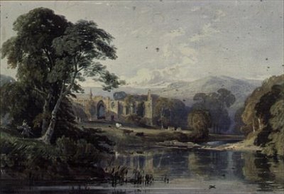 Bolton Abbey, 1800-tallet af George Arthur Fripp
