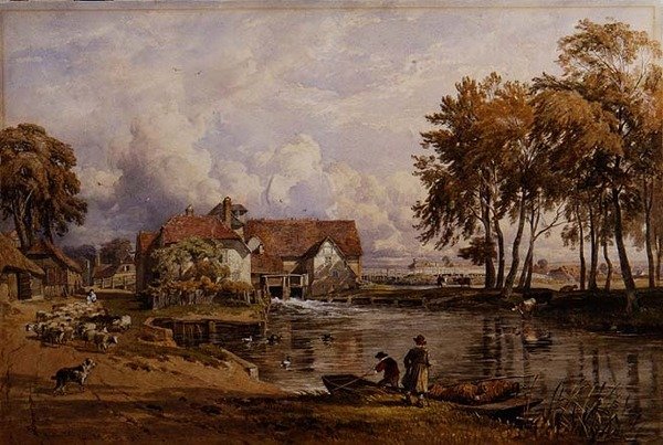 Streatley Mill: På Themsen af George Arthur Fripp