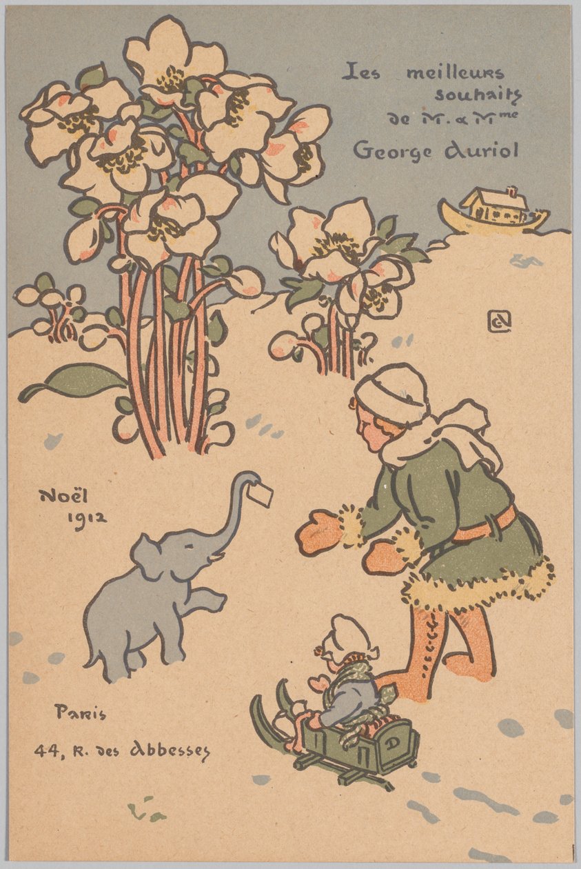 Noël (Feriekort) af George Auriol