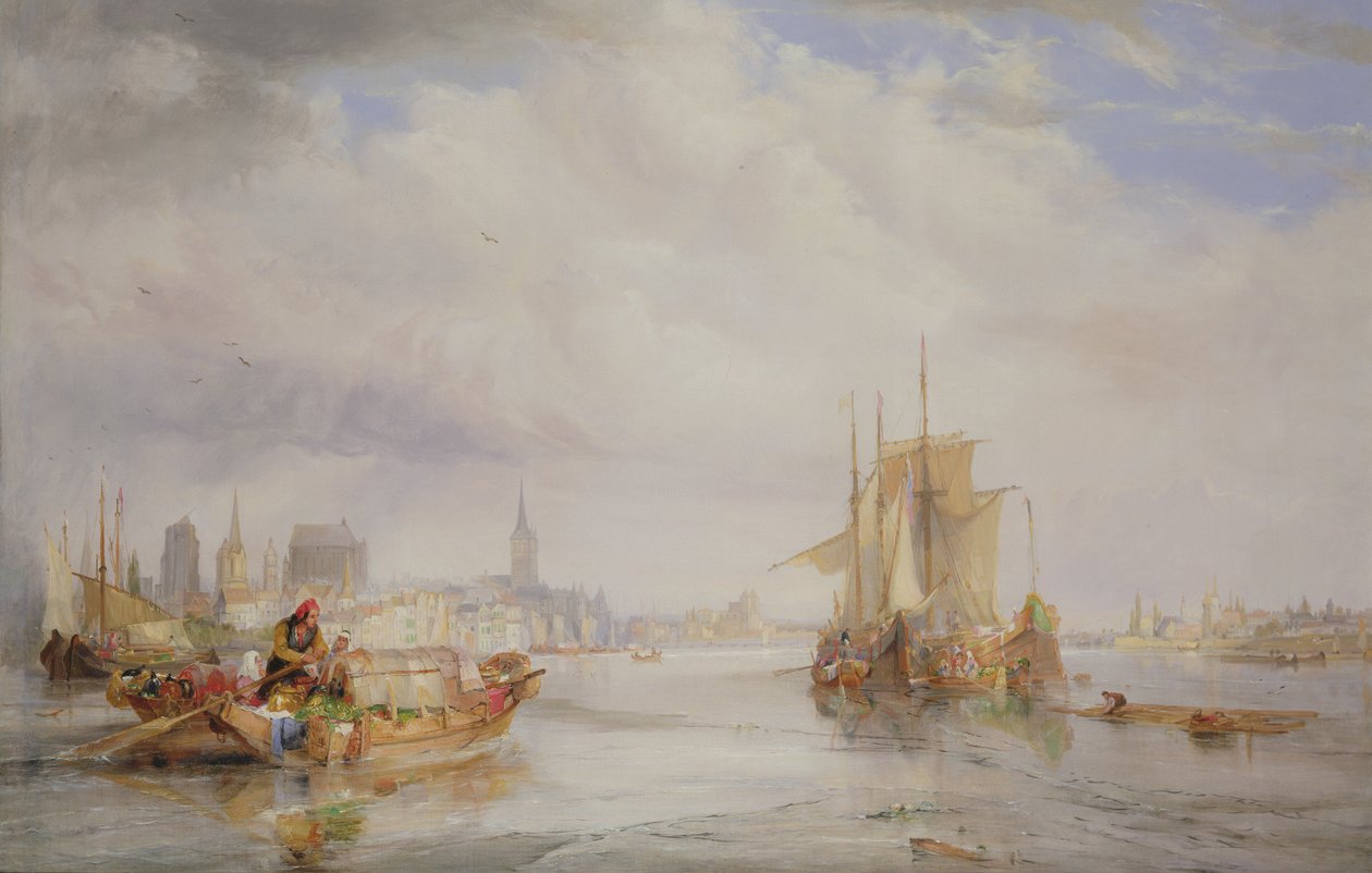 Köln ved Rhinen, 1835 af George Balmer
