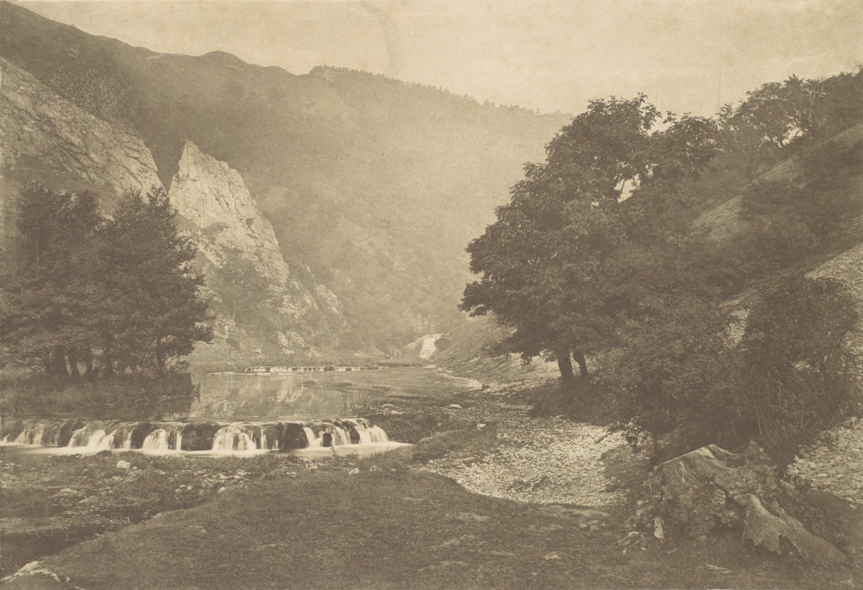 Indgang til Dove Dale, Derbyshire, 1880