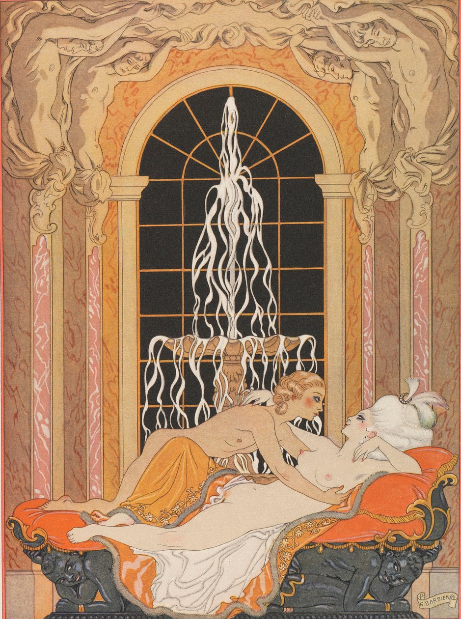 Illustration til brevromanen Dangerous Liaisons Dangerous Liaisons, 1934. af George Barbier