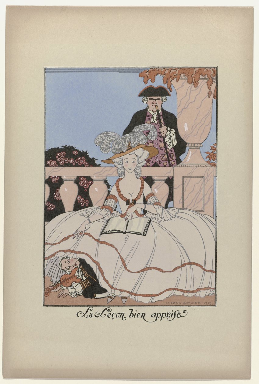 Månedernes krans, 1919: Lektionen godt lært af George Barbier
